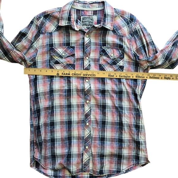 BKE Pearl Snap Button Up Mens - Picture 7 of 7